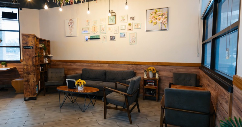 Interior seating area