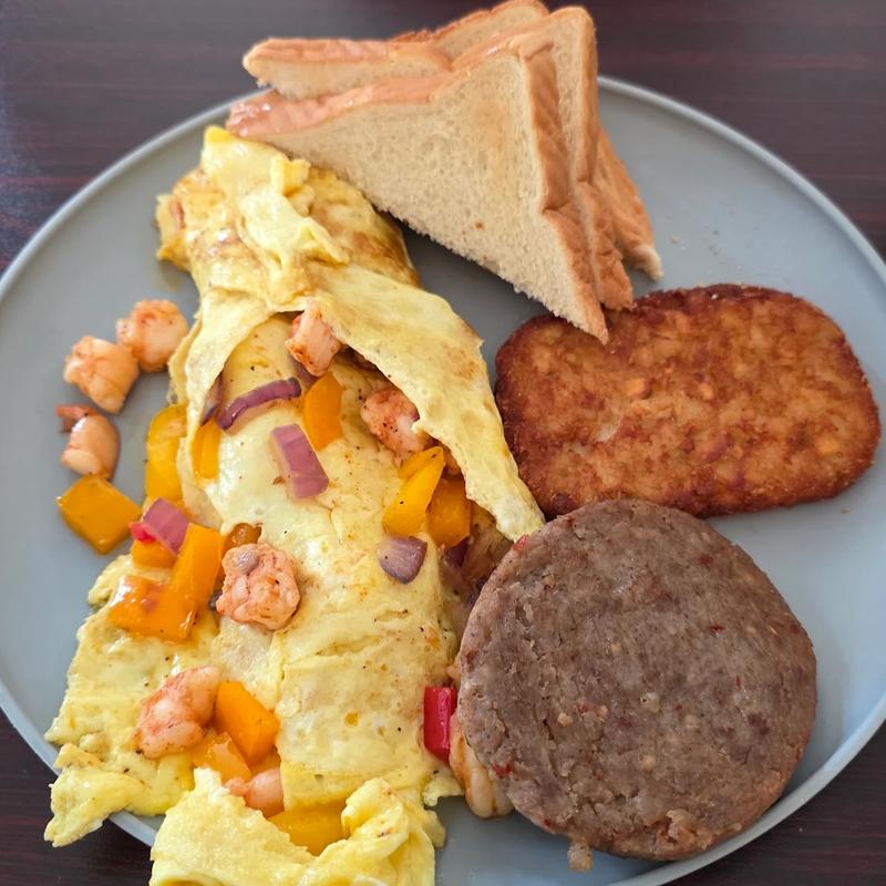 Cajun Shrimp omelette photo