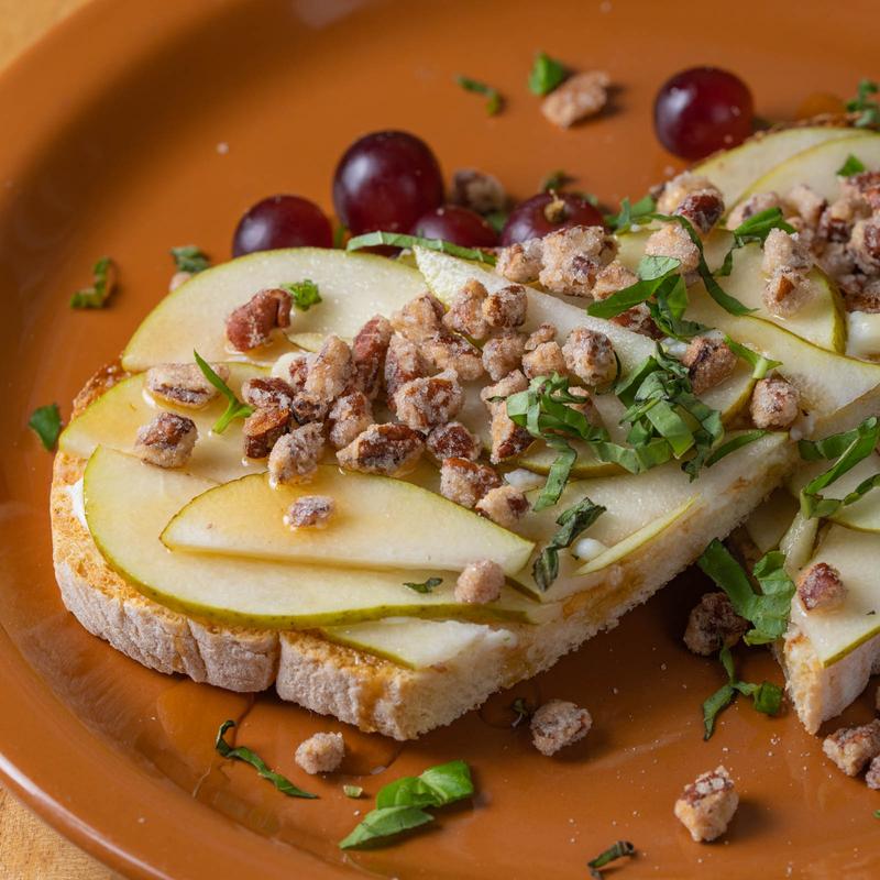 Pear & Honey crostini photo