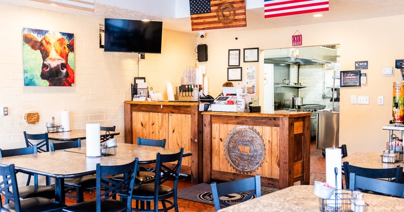 Interior dining area and order counter