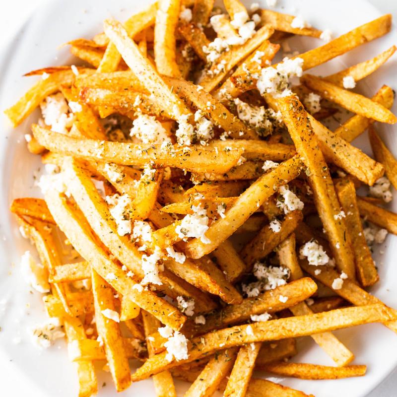 Greek Fries With Feta Fresh Cut photo
