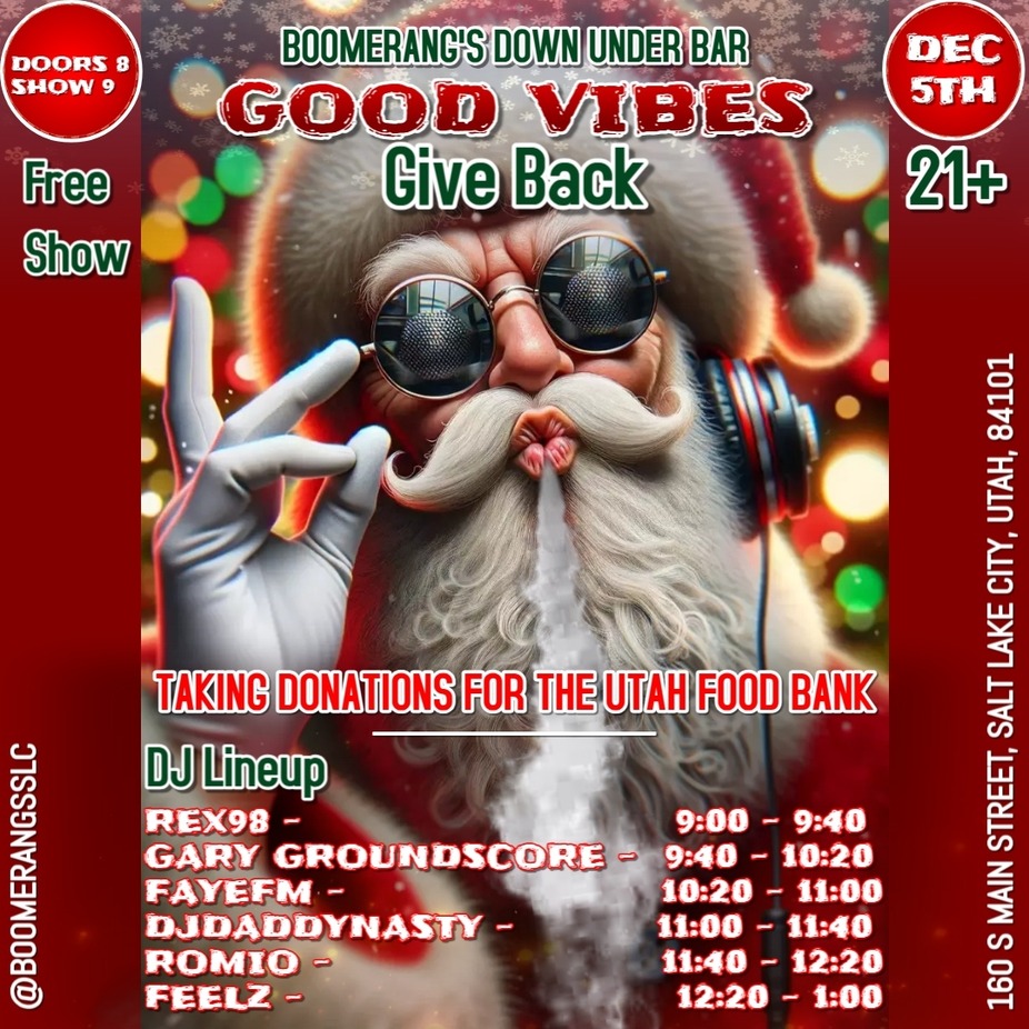 Boomerang's: Good Vibes Give Back event photo