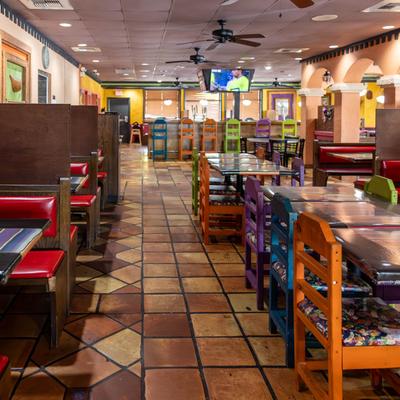 Interior, dining area.