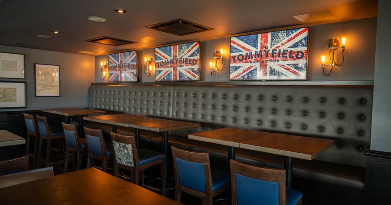 Leather seating and tables