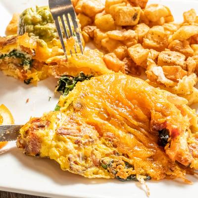 Spinach omelet