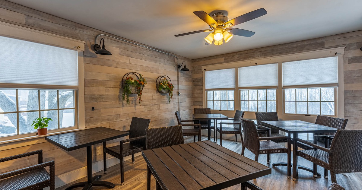 Interior, dining area