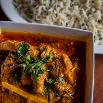 Tawa Chicken and rice.