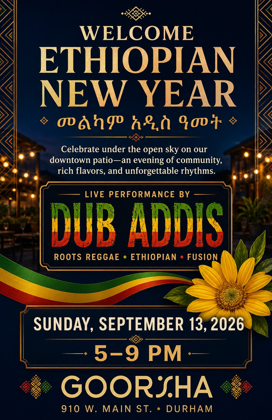 Celebrate Ethiopian New Year at Goorsha! event photo
