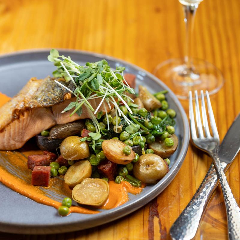 Pan Seared King  Salmon photo