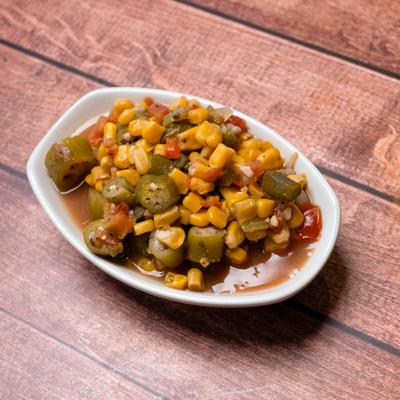 Corn okra.