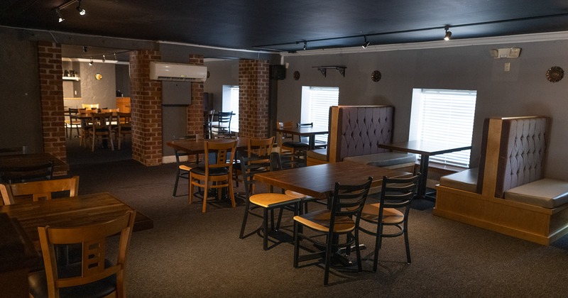 Modern and spacious interior dining area