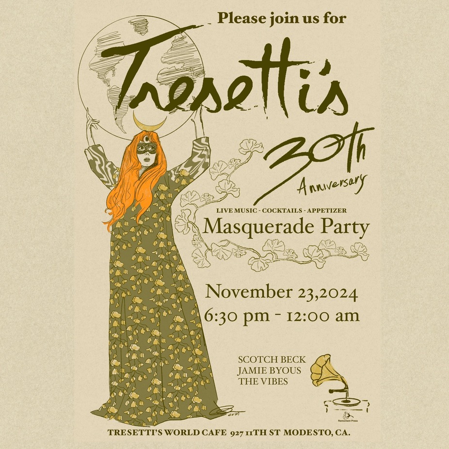 Tresettis 30th Anniversary Masquerade Party event photo