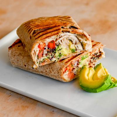 Chicken Quinoa Burrito.