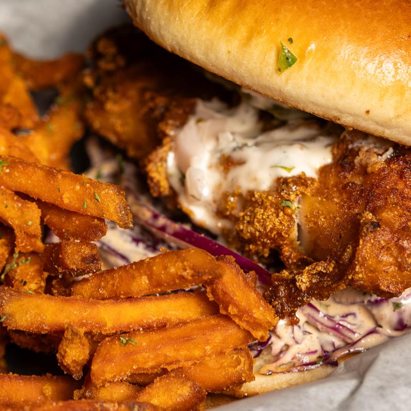menu item 5 of 7, Lite Life Fish Sandwich