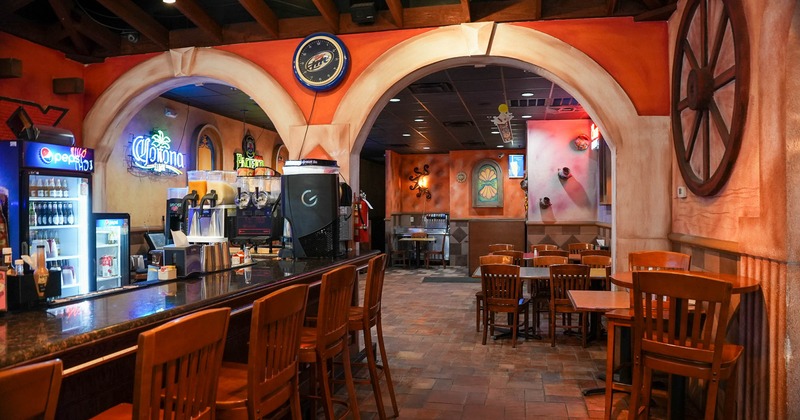 Bar area and dining area