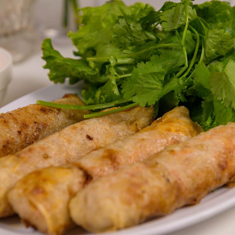 menu item 3 of 6, 19A. Crispy Chicken and Vegetable Imperial Rolls (4 rolls)