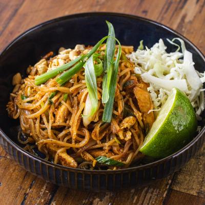 Aman Pad Thai with Chicken.