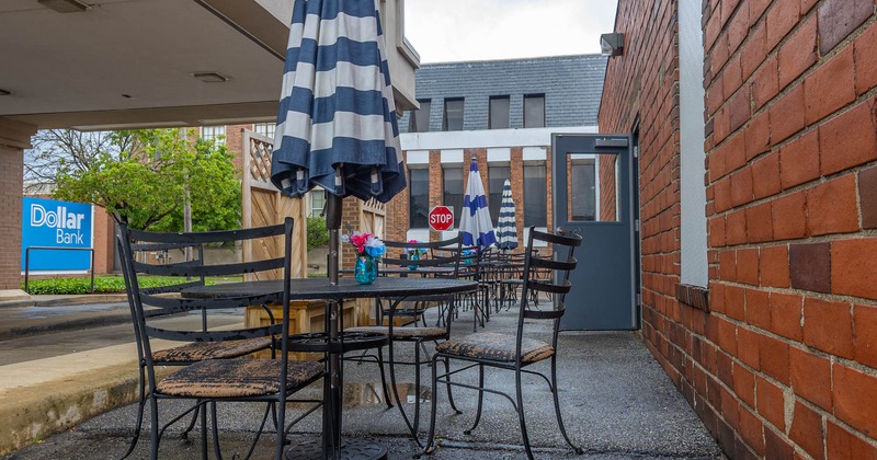 Outdoor seating area