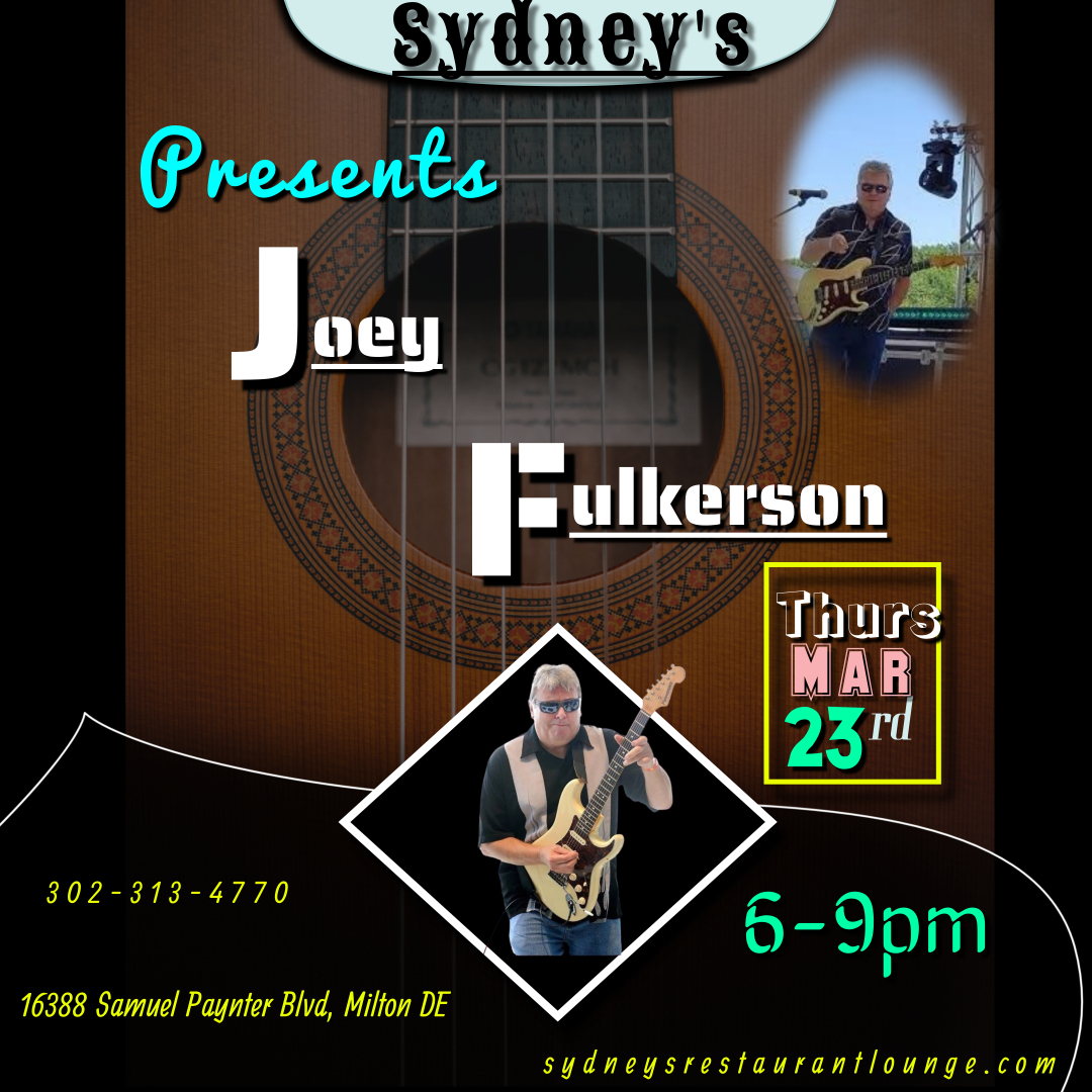 Joey Fulkerson Thursday 6-9pm