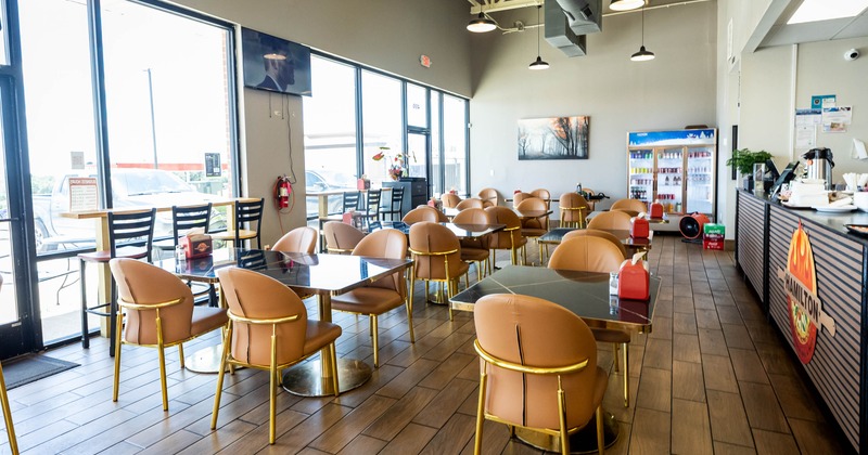Interior, dining area