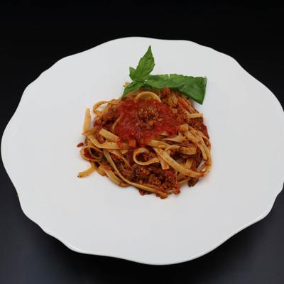 Fettuccine Bolognese.
