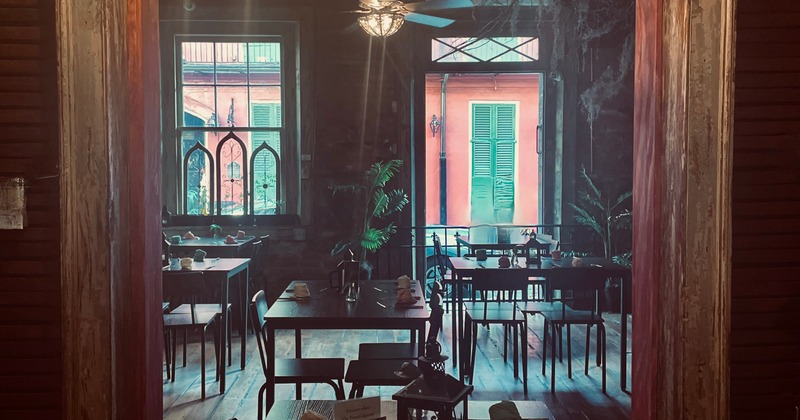 Serene interior, seating area