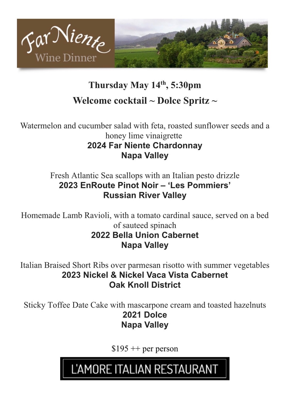 Far Niente Wine Dinner event photo