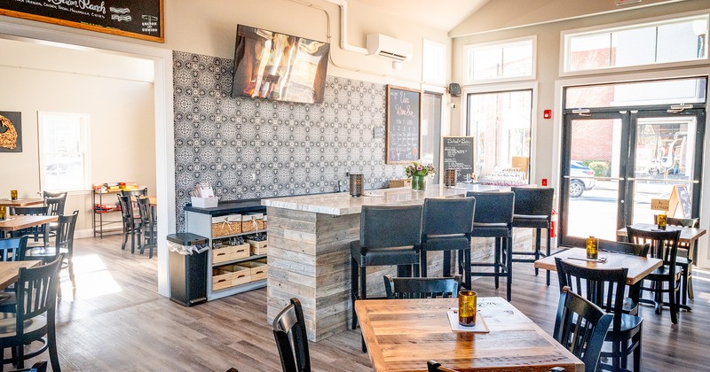 Cozy interior seating area