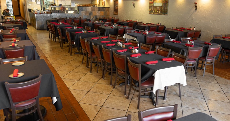 Interior, dining area