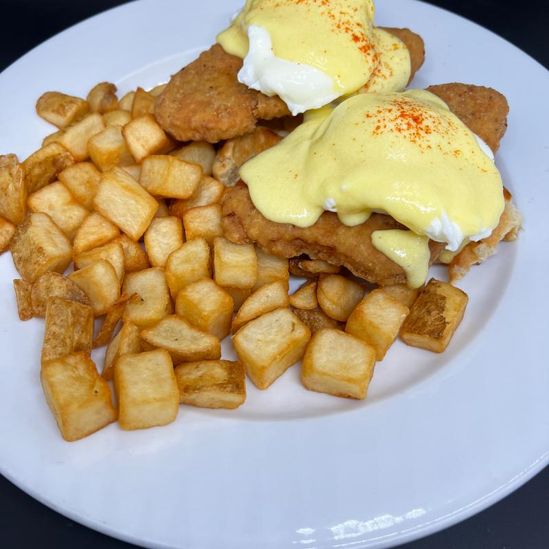 Chicken & Waffle Benedict photo
