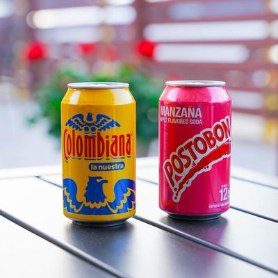 Selection of canned drinks.