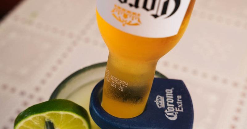 Coronarita cocktail, close-up