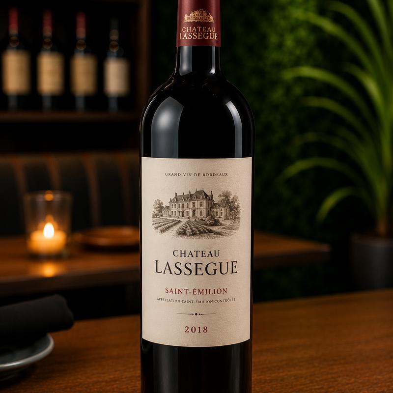 menu item 61 of 116, Bordeaux Chateau Lassegue, Saint-Emilion, France 2018