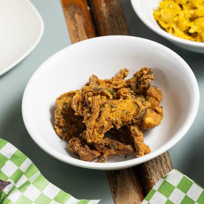 Bowl of Fried Mushrooms.