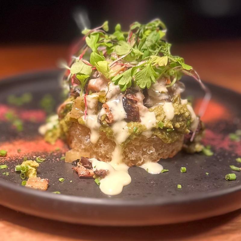 Yakatori Grilled Mushroom Toast photo