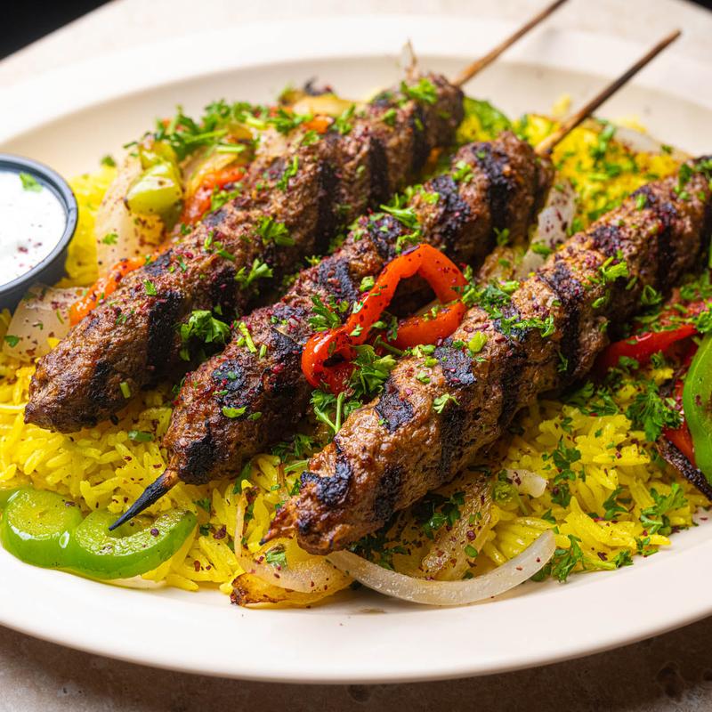 menu item 10 of 15, Kofta Kabob Plate