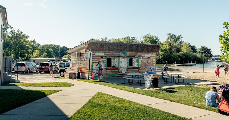 Side view of buddy's beach bungalow