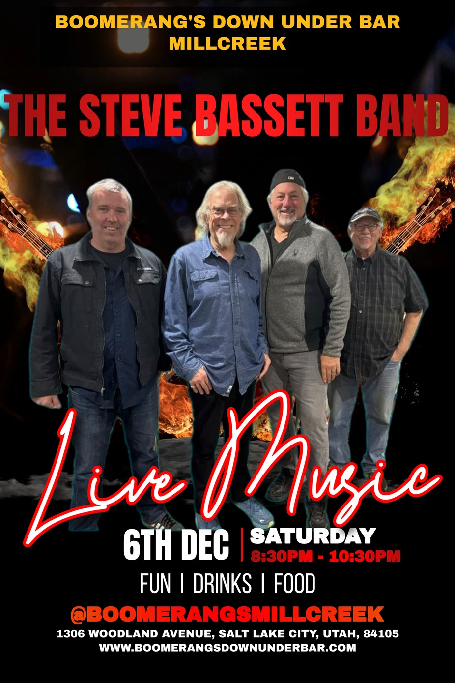 Live with Steve Bassett Band! event photo