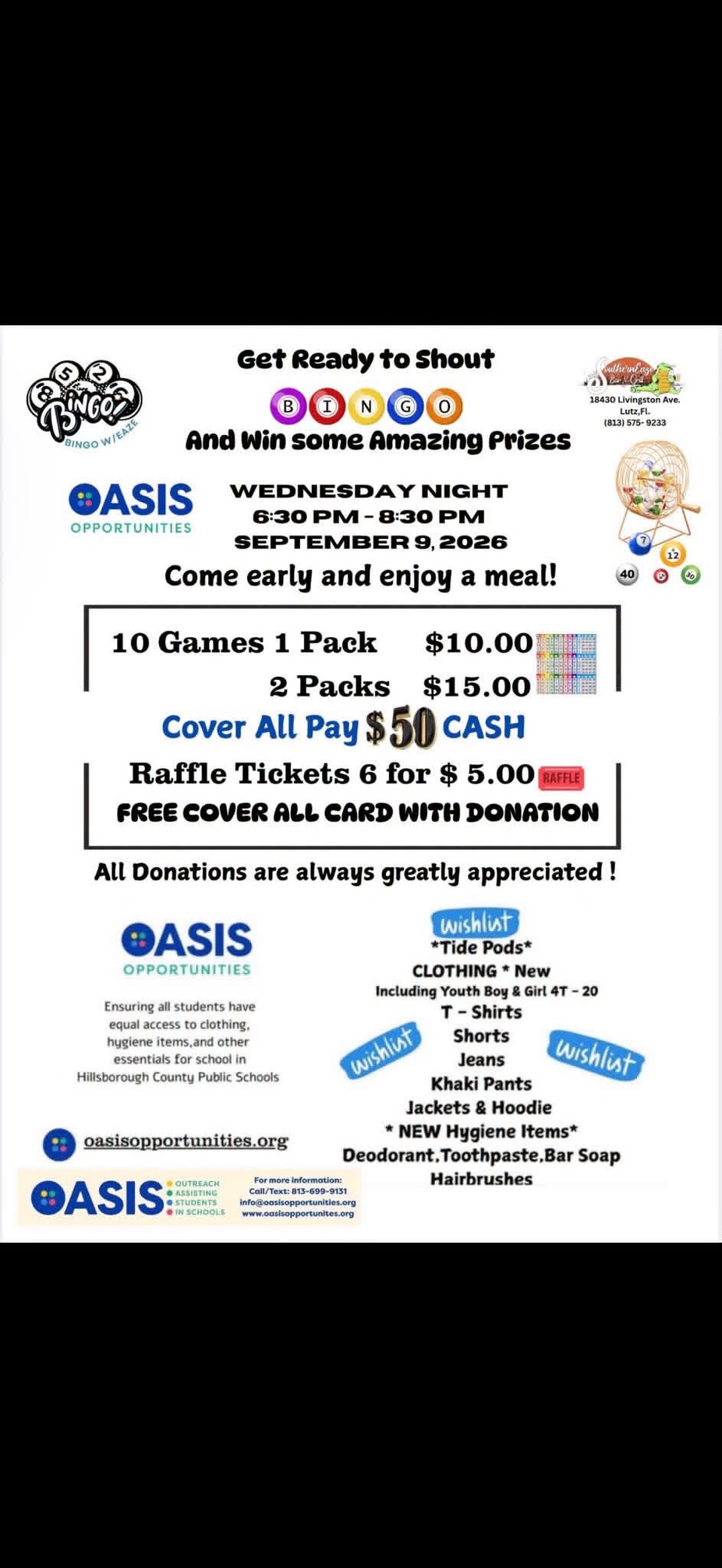 Charity Bingo event photo