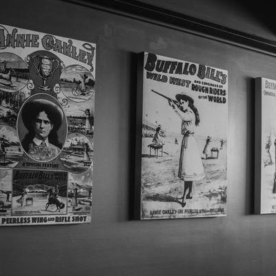 Vintage Annie Oakley posters.