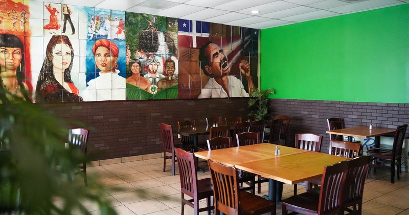 Interior with chairs and tables