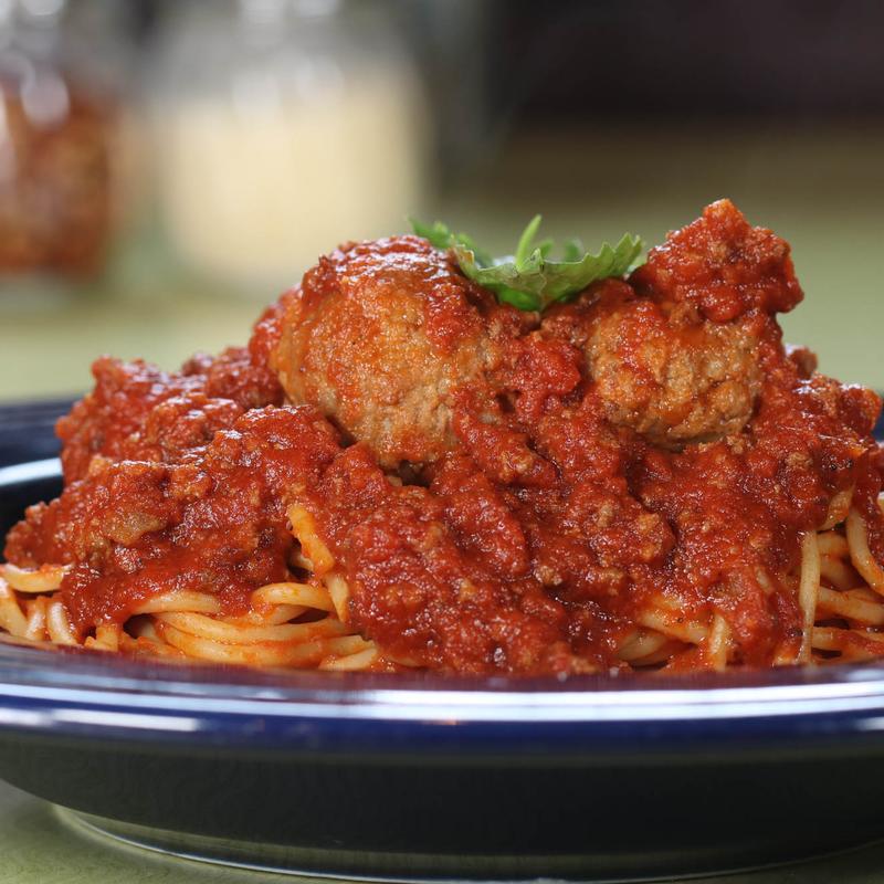 Spaghetti & Meatballs or Italian Sausage photo