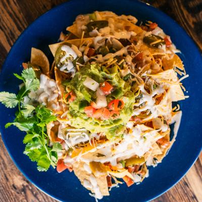 Vaquero Tex Mex nachos.