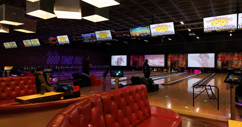 Interior, bowling area