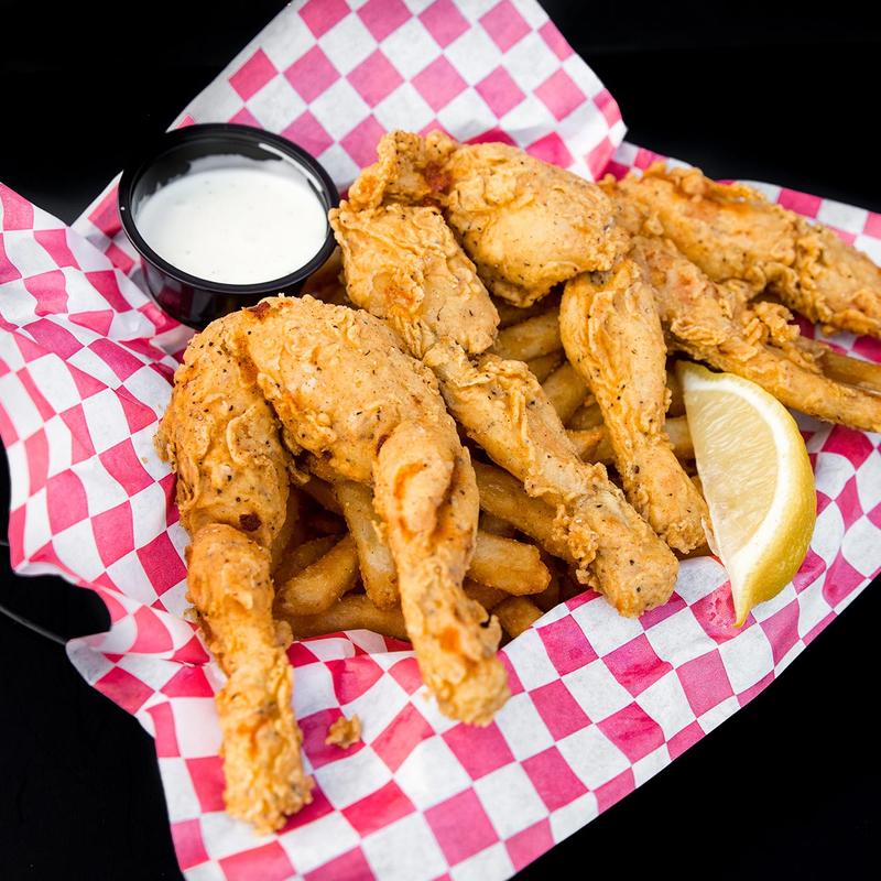 Fried Frog Legs with Fries photo