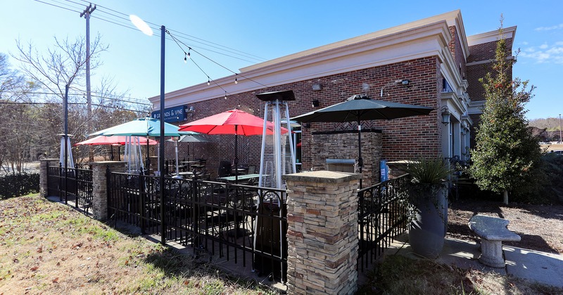 Exterior, patio seating area