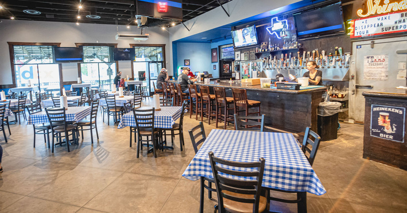 Restaurant interior, main dining area