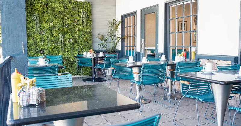 Exterior seating and dining area