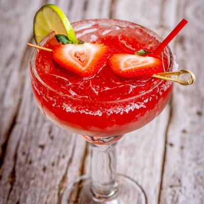 Strawberry margarita.