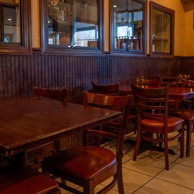 Restaurant dining area.